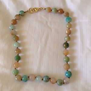 Multi colored beaded necklace
